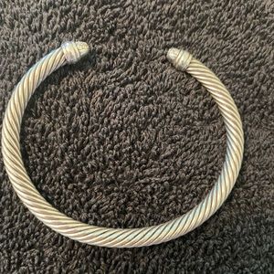 David Truman cuff bracelet with diamonds